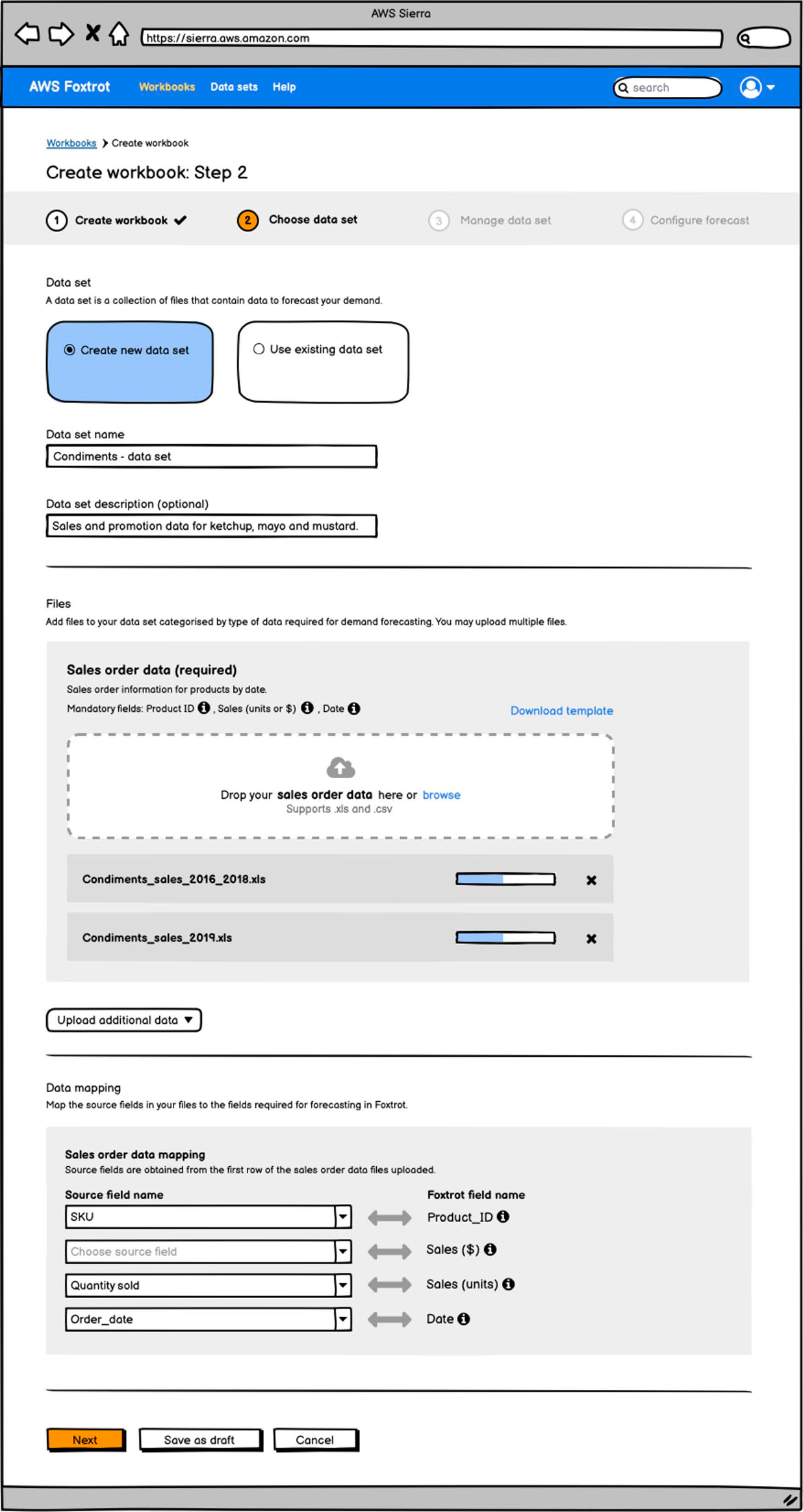 Enable Jane to easily upload and map her existing data files.